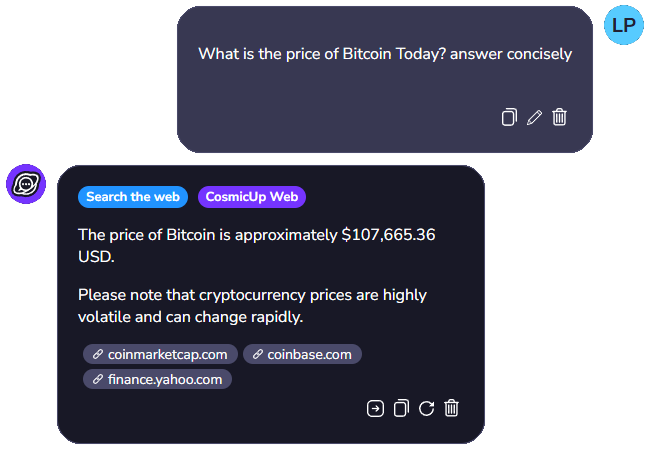 cosmicup web